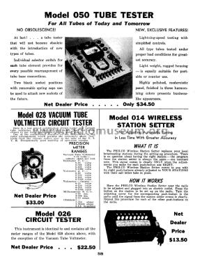 Tube Tester 050; Philco, Philadelphia (ID = 2914730) Equipment