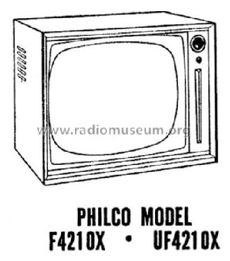 UF4210X Ch= 8L41BU; Philco, Philadelphia (ID = 1153321) Television