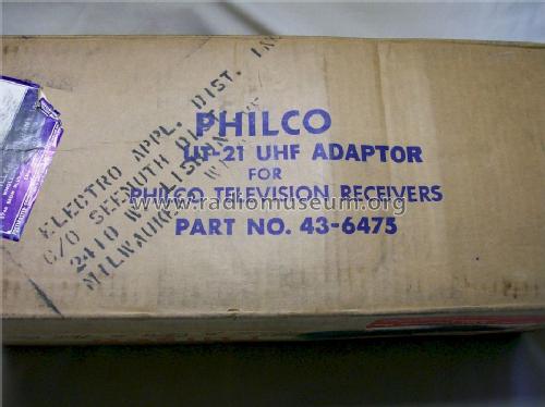 UHF Adaptor UT-21 43-6475; Philco, Philadelphia (ID = 1475910) Converter