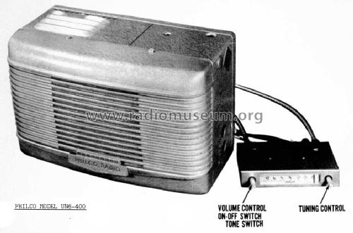 UN6-400 ; Philco, Philadelphia (ID = 917410) Car Radio