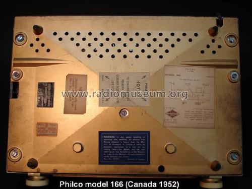 166 ; Philco Products Ltd. (ID = 632882) Radio