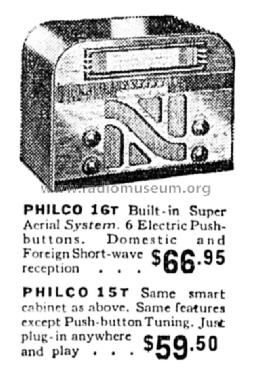 16T ; Philco Products Ltd. (ID = 1429447) Radio