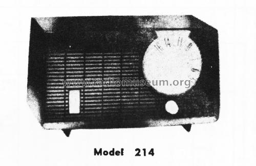 214 ; Philco Products Ltd. (ID = 2759159) Radio