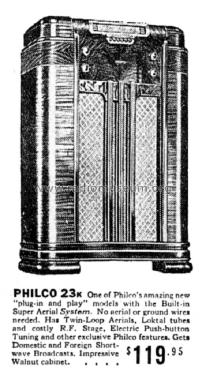 23K ; Philco Products Ltd. (ID = 1429481) Radio