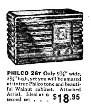 26T ; Philco Products Ltd. (ID = 1429491) Radio