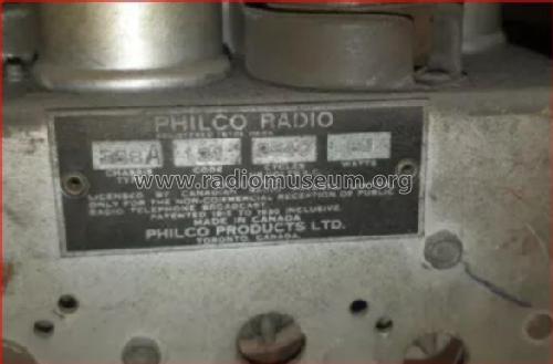 Ch= 368A?; Philco Products Ltd. (ID = 2701855) Radio