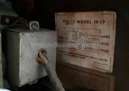 38-C9A ; Philco Products Ltd. (ID = 2228186) Radio