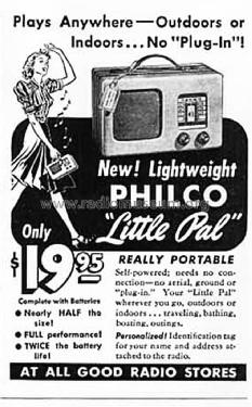 401T 'Little Pal' ; Philco Products Ltd. (ID = 1614693) Radio