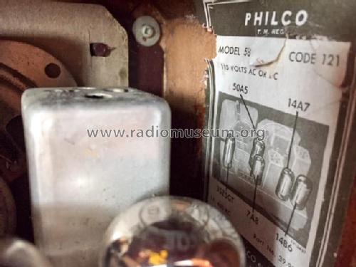 58 ; Philco Products Ltd. (ID = 2627539) Radio