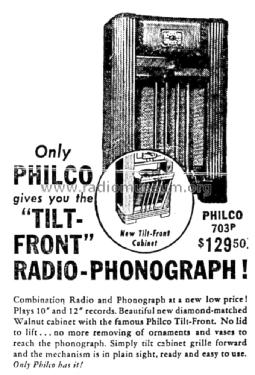 703P ; Philco Products Ltd. (ID = 1430636) Radio