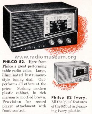 82 ; Philco Products Ltd. (ID = 1503494) Radio