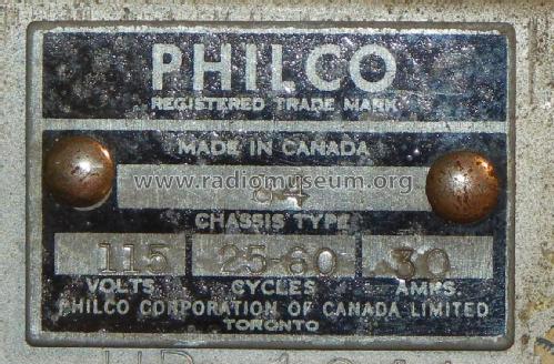 84 and 84G ; Philco Products Ltd. (ID = 2518284) Radio