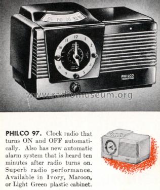 97 ; Philco Products Ltd. (ID = 1503492) Radio