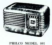 401; Philco Radio & (ID = 155717) Radio