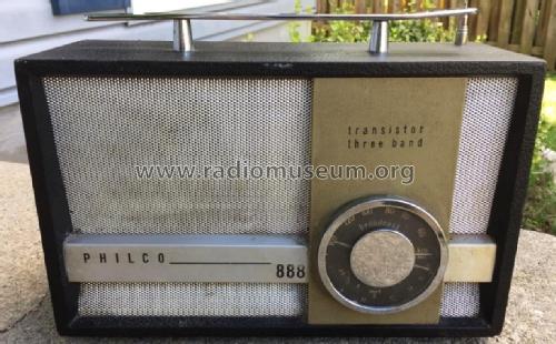 Transistor Three Band 888; Philco Radio & (ID = 2284425) Radio