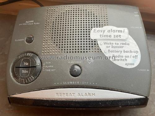 FM MW Clock Radio AJ 3080 /00; Philips 飞利浦; (ID = 3072785) Radio