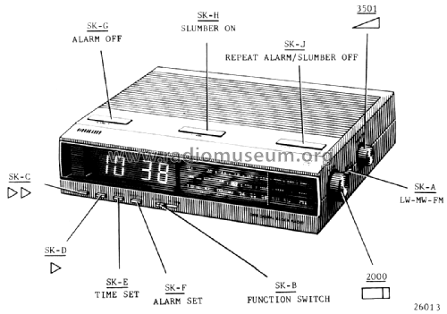 Clockradio 90AS096 /00 /15 /40 /50 /51 /65 /90; Philips; Eindhoven (ID = 1912192) Radio