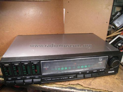 Tuner AM/FM Stereo 677 RB677; Philips Italy; (ID = 2100290) Radio