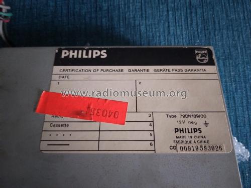 189 79DN189 / 00; Philips 飞利浦; (ID = 2881882) Car Radio