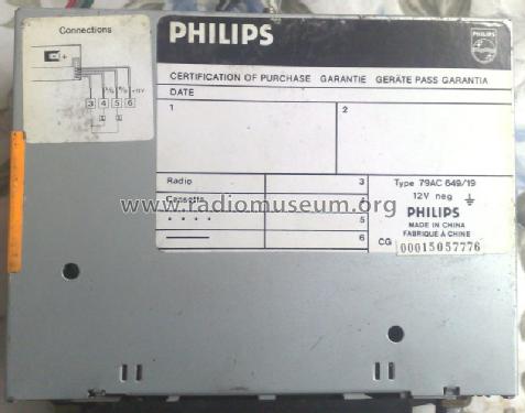 649 79AC649 /19; Philips 飞利浦; (ID = 1592592) Car Radio