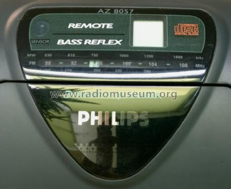 CD Radio Cassette Recorder AZ8057 /00; Philips 飞利浦; (ID = 2278145) Radio