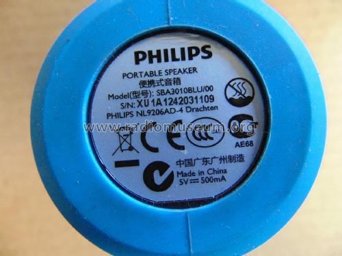 Portable Speaker SBA3010BLU /00; Philips 飞利浦; (ID = 2750860) Speaker-P