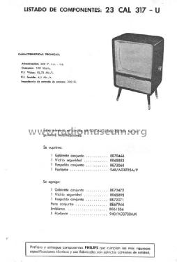 23CAL317U; Philips Argentina, (ID = 880890) Television