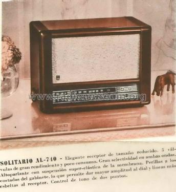 Solitario AL740H; Philips Argentina, (ID = 1522499) Radio