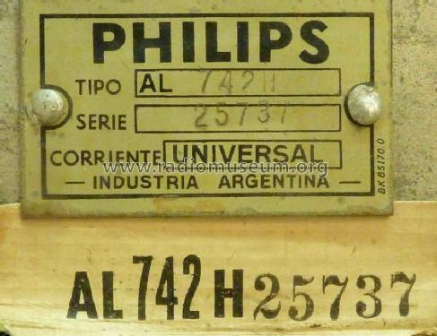 Diadema AL742H; Philips Argentina, (ID = 1044407) Radio