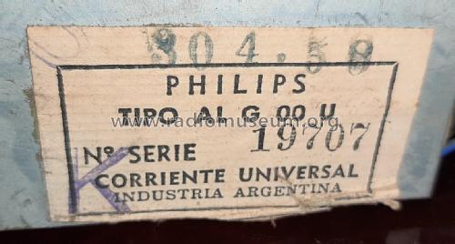 ALG00U; Philips Argentina, (ID = 2550450) Radio