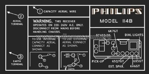 114B; Philips Australia (ID = 2783640) Radio