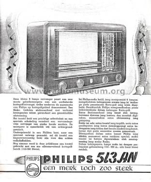 513AN; Philips USA (ID = 2592747) Radio