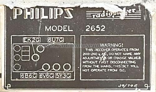 Radioplayer 2652; Philips Australia (ID = 3100400) Radio