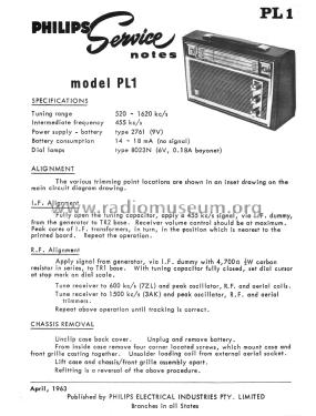 Signalmaster All Transistor PL1; Philips Australia (ID = 2747875) Radio