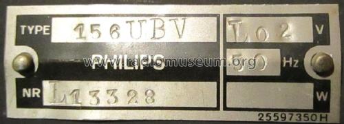 156UBV; Philips Belgium (ID = 3108098) Radio