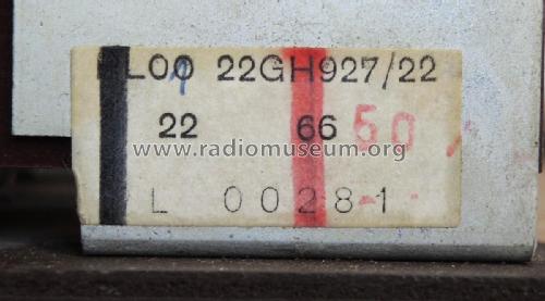 22GH927 /22; Philips Belgium (ID = 1977188) Radio