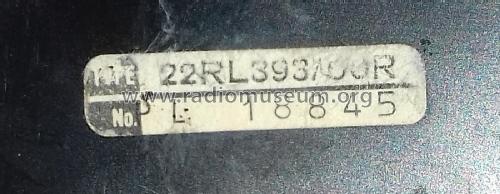 22RL393 /00R; Philips Belgium (ID = 2528708) Radio