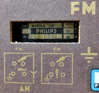 B5X42A /16; Philips Belgium (ID = 3070651) Radio