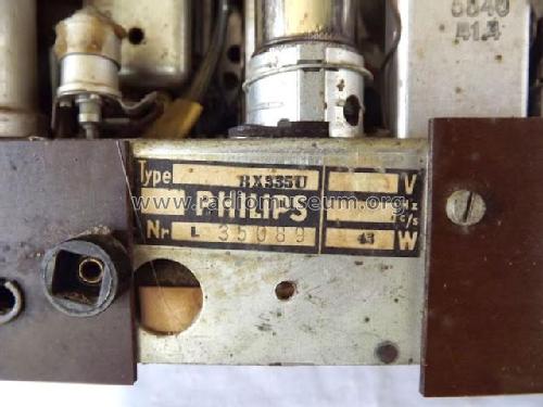 BX335U; Philips Belgium (ID = 2891994) Radio