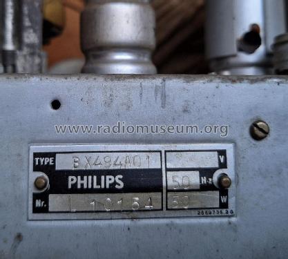 BX494A /01; Philips Belgium (ID = 3062741) Radio