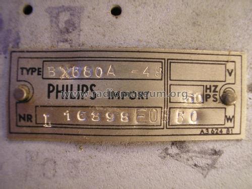 BX680A /48; Philips Belgium (ID = 1957004) Radio