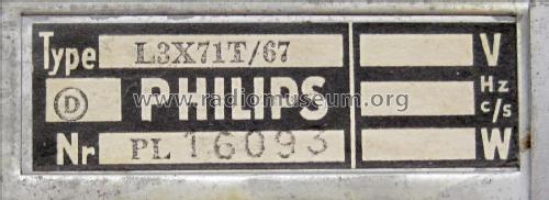 L3X71T /67; Philips Belgium (ID = 2329834) Radio