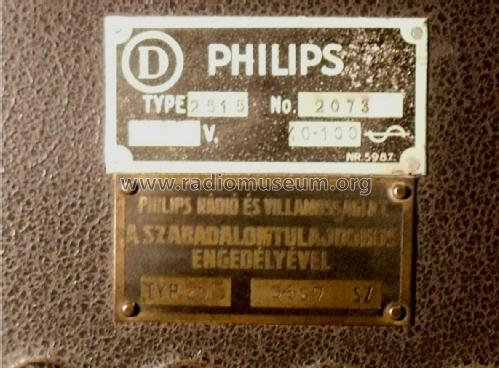 Kiskombináció 2515; Philips Hungary, (ID = 1905260) Radio