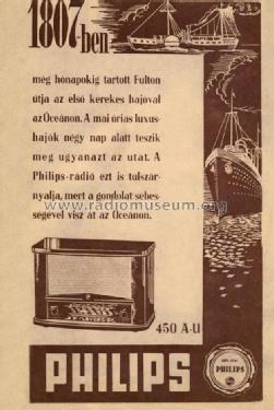 450U; Philips Hungary, (ID = 733376) Radio