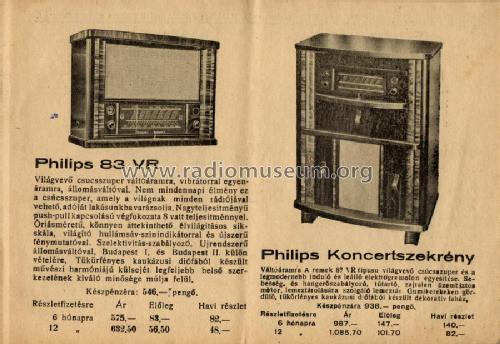 83VR; Philips Hungary, (ID = 2222937) Radio