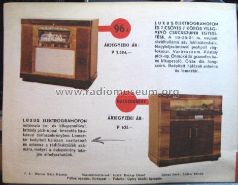 Dalszekrény Luxus Elektrogramofon; Philips Hungary, (ID = 1237292) R-Player