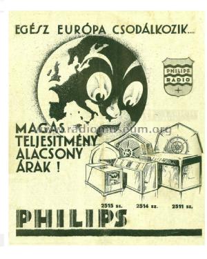 Kiskombináció 2515; Philips Hungary, (ID = 1905683) Radio