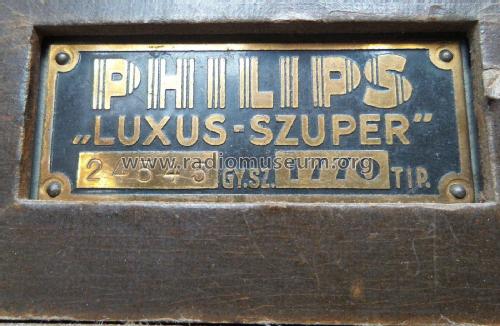 Luxus Szuper 1770; Philips Hungary, (ID = 1814601) Radio