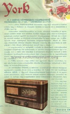 York U 1793; Philips Hungary, (ID = 2146194) Radio