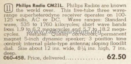 CM-21L ; Philips Canada (ID = 2178744) Radio